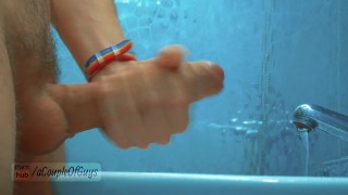 Got Blueballs During a Hot Date / Massive Discreet Cum at His Bathroom