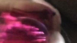 Ebony cream pussy solo
