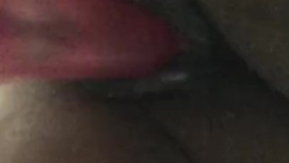 Ebony cream pussy solo