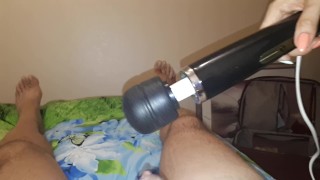 Orgasm in chastity belt