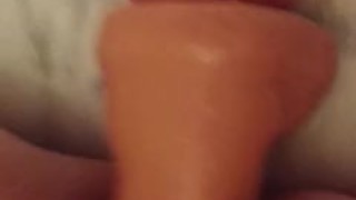 Slut fucking dildo
