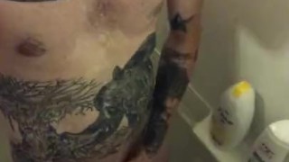 Masturbating in shower