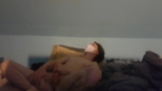 Feet, ass, and cum while family is home