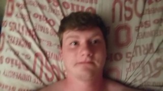 Shooting CUM loads over my face and TASTING it! (Huge mess)