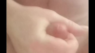 Happy ending sucking cum from dildo