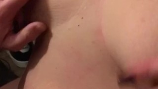 Perfect MILF tits with hard nipples