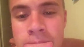 Twink Dry Humps Bed In Jockstrap and Sends it to the Guys he’s Talking to