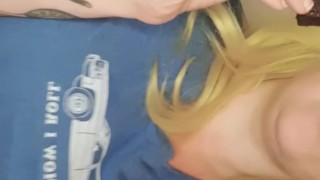 Fat bbw stuff her face and rubs her belly!