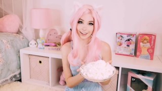 Belle Delphine gets huge dripping CREAMPIE