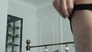 Sissy boy bouncing on butt plug for Goddess Femdom/Findom Porn