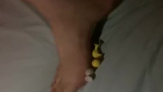 Male stomping some stupid emoji suckers with barefeet