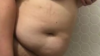 Masterbating in the bathroom
