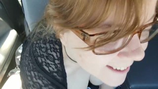 jiggling, my bouncing boobs on another car ride... oh my