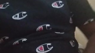 Masturbating