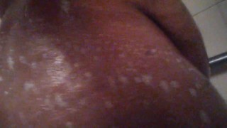 Soap dripping down Ass