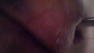 Soap dripping down Ass