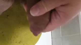 Fat gainer bear jerking in slow motion