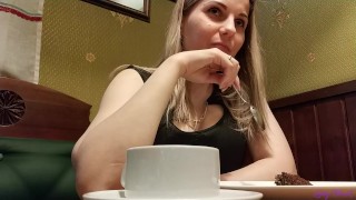 Remote Vibrator in Public Place - Letty Black