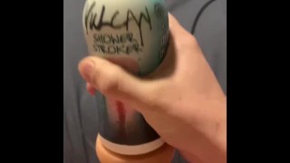 Masturbating with toy