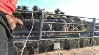 My small cock! Risky cock out walk, cars go by! No cum!!