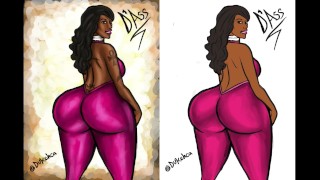 Big Booty Cherokee D Ass Illustration