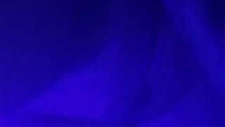 Perky tits glow in the dark
