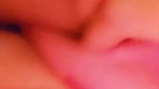 Strawberry panties and fingering