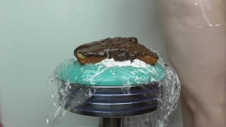 CRUSHING ICE CREAM CONES IN HEELS & BIG ASS CAKE SITTING