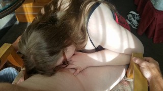 Morning blowjob on the last day of our anniversary vacation.