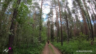 TRAILER - Young Couple Walks Through the Woods and Fucked in Car Outdoors