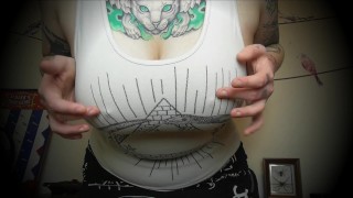 CURVY TATTOOED CHICK TRAPS YOU & TEASES YOU BUT DOESN'T LET YOU CUM