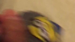 Homemade SockJob: Minion Sock Masturbation Video