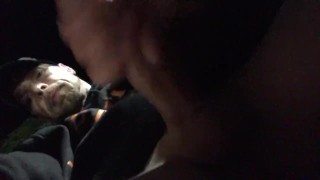 Beating my dick at McDonald’s, chap stick for lube!!