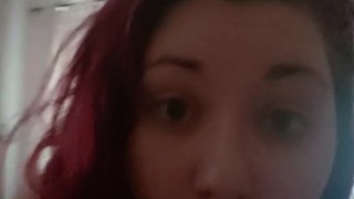 GIRLFRIEND experience! SEXY redhead PAWG makes your coffee NAKED!