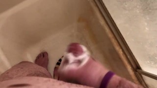 Jerking On My Soapy Cock In The Shower