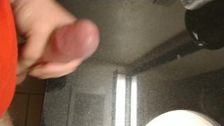 Cockdevotee Hotel Bathroom Wank
