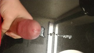 Cockdevotee Hotel Bathroom Wank