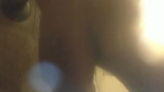 Jerking off and fingering in the shower