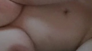 Teen cums hard with vibrator