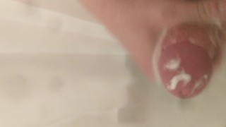 Jerk off session in shower