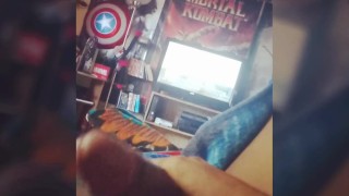 Solo cumshot huge load