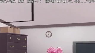 Horny girl with pink hair