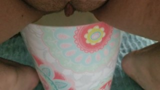 BBW College Girl Pisses in Trash Can While Roommates Are Home