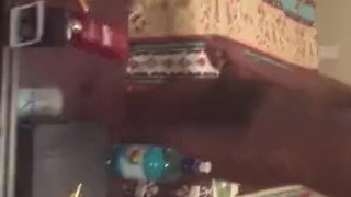 Walking around the house naked