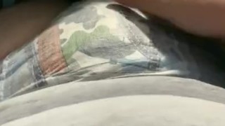 Rubbing my diaper