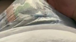 Rubbing my diaper