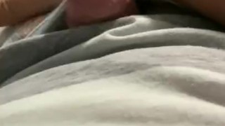 Rubbing my diaper until I cum