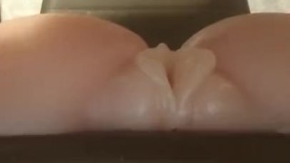Pussy toy cum inside, fleshlight cum