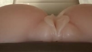 Pussy toy cum inside, fleshlight cum