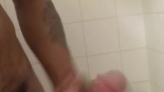 Masturbating in the shower